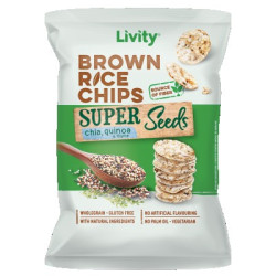 Чипс оризов ливити чиа/киноа/мащерка 60гр