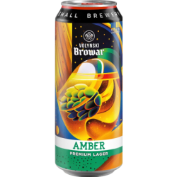 Бира Volynski Browar amber кен 0.5л
