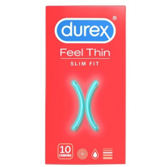 Презервативи Durex Feel Thin Slim Fit, 10 броя 