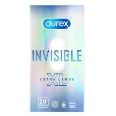 Презервативи Durex Invisible Extra Thin Extra Lubricated 10 бр.