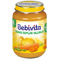 Био пюре от различни зеленчуци, Bebivita 190 гр