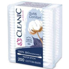 Клечки за уши БИО Cleanic Soft&Comfort 200 бр