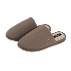 Мъжки чехли кафяв памук Perletti