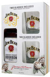 Уиски Jim Beam White 0.7л + 2 чаши