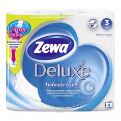 Тоалетна хартия Zewa Deluxe Пур уайт 4бр