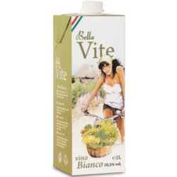 Вино bella vite трапезно бяло 1л