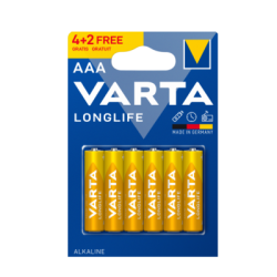 Батерии Varta longlife алкални ААА  4+2бр