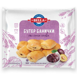 Мини банички Bella със сини сливи 480гр