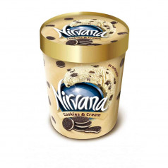 Сладолед Nirvana бисквити и крем 335гр