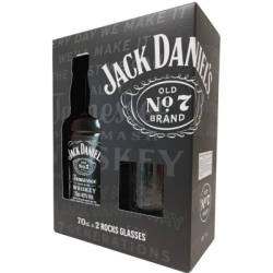 Уиски Jack Daniel`s 0.7л + 2 чаши