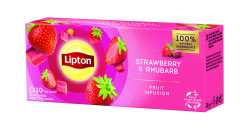 Плодов чай Lipton с ягода и ревен 20 бр