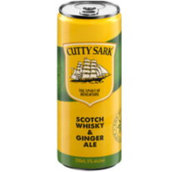 Коктейл Cutty Sark&Ginger Ale 5% 0.250л