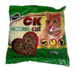Котешка храна ОК Cat Агне 200 гр 