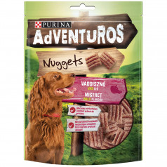 Храна за кучета  Adventuros Nuggets глиганово месо 90 гр
