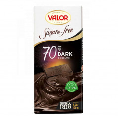 Шоколадд Valor 70% със стевия 100 гр