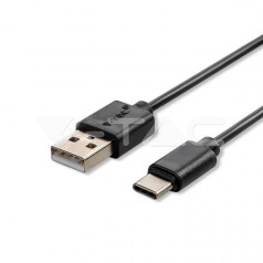 Тип C USB Кабел Черен Серия "Pearl" 1метър