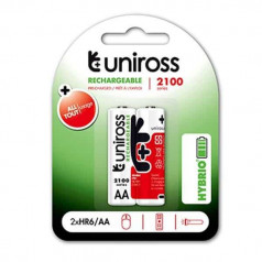 Батерии Uniross акум.АА 2100/2 бр