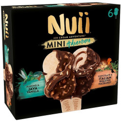 Сладолед Nuii италиански лешник 6х55мл