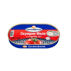 Скумрия Диавена филе доматен сос 180гр