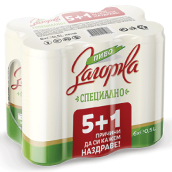 Бира Загорка Специално кен 0.5л 5+1