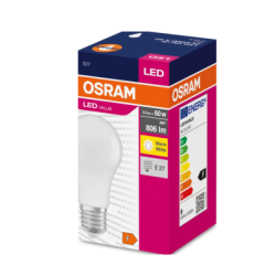 Led крушка 806lm/827 Е27  жълта светлина