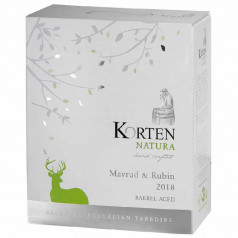 Червено вино Korten Natura Мавруд и Рубин 3 л.