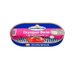 Скумрия Диавена филе в подлютен сос 180гр