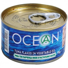 Риба тон океан парченца в растително масло 95 гр