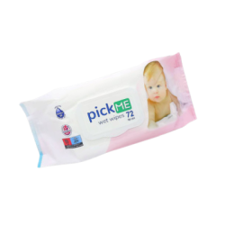 Влажни кърпи Pick-me с капак 72бр