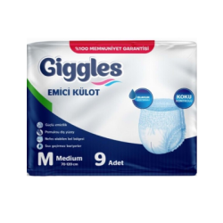 Пелени гащи за възр.Giggles р-р M 9бр