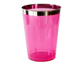 Чаша розова декор Glasmark 250мл