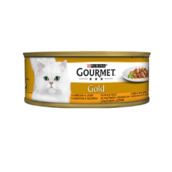 Храна Gourmet gold, пиле и дроб 85 гр.