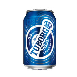 Бира Tuborg zero 0.0% кен 0.33л
