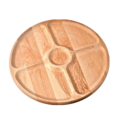 Поднос въртящ от бук мезета