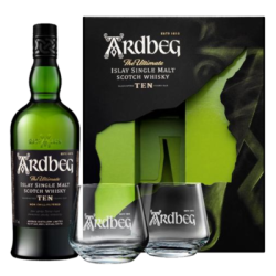 Уиски Ardbeg 10год. 0.7л + 2 чаши