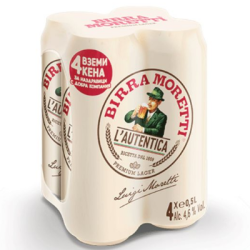 Бира Moretti кен 4х0.5л