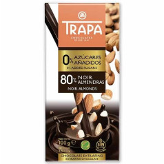 Ш-д Trapa 80% какао/бадеми без захар 100 г
