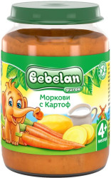 Пюре Bebelan Картофи и Моркови 4м 190гр