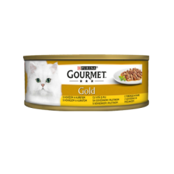 Храна Gourmet gold, говеждо и пиле 85 гр.