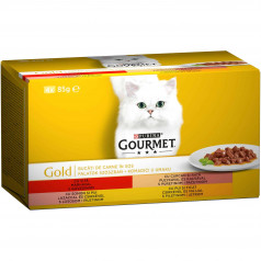 Храна Gourmet gold, хапки в сос 340 гр.