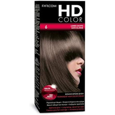 Боя за коса HD Color 6 тъмно русо 60 мл