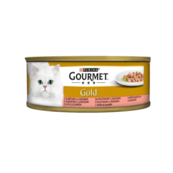 Храна Gourmet gold, сьомга и пиле 85 гр.