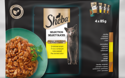 Храна за котки Sheba птиче месо 4х85 гр.