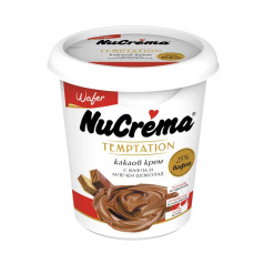 Какаов крем NuCrema Temptation с вафлички и млени лешници 400 гр