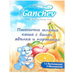 Мл. каша Ganchev Банан/Ябълка/Порт. 200гр