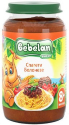 Пюре Bebelan Спагети Болонезе 8м+ 220гр