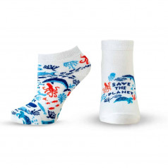 Къси чорапки Happy Foot бамбук с дизайн 