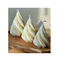 Свещ златна коледа L