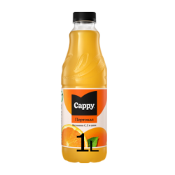 Плодова напитка Cappy портокал 1л PET