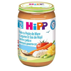 Пюре Hipp спагети,домати,зел.и риба 220гр